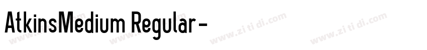 AtkinsMedium Regular字体转换